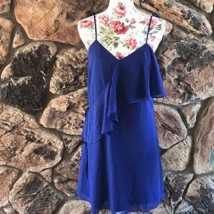 Sam Edelman Blue Wrap Front Tie Dress Size 6